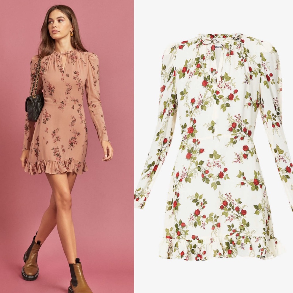 Worn once Reformation Marcy dress in Regency sz 8